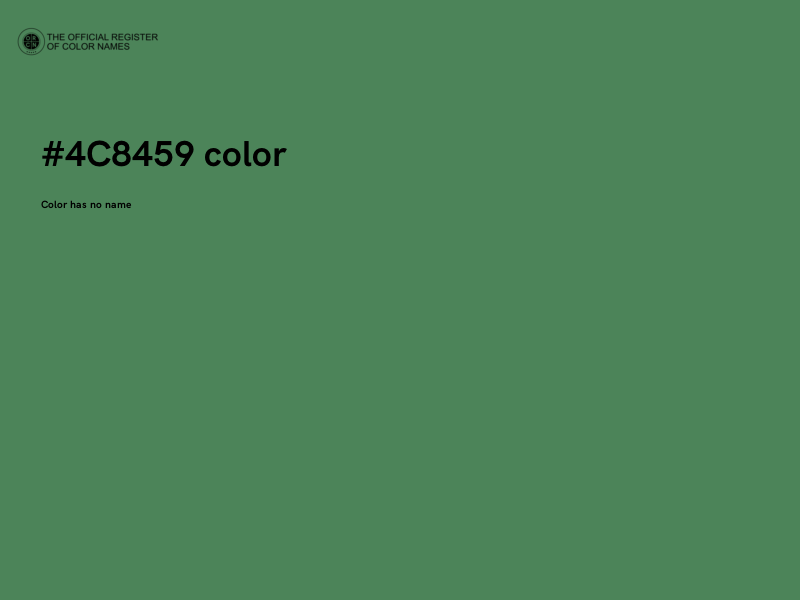 #4C8459 color image