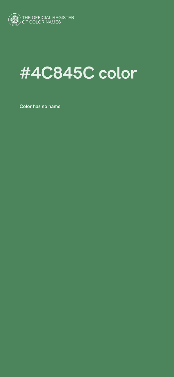 #4C845C color image