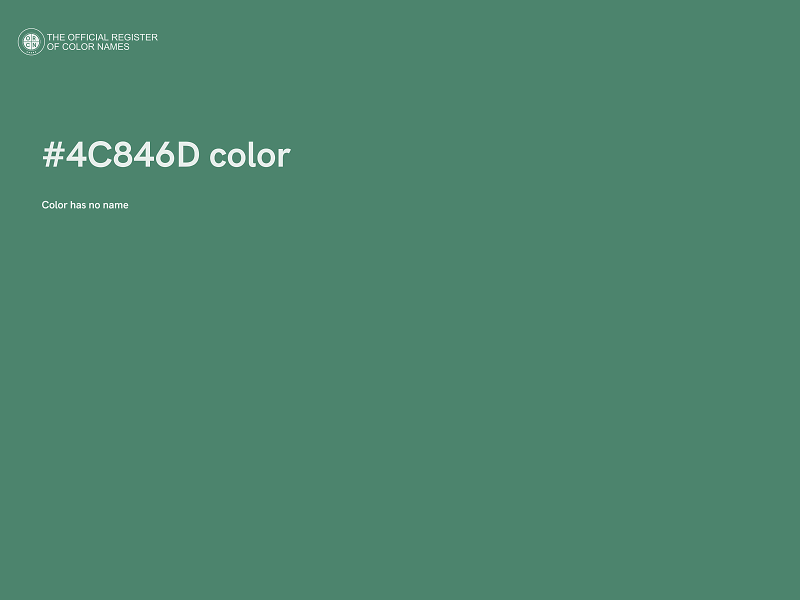 #4C846D color image