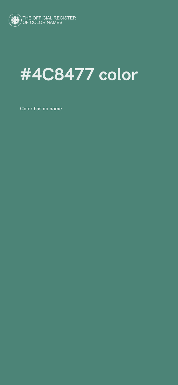 #4C8477 color image
