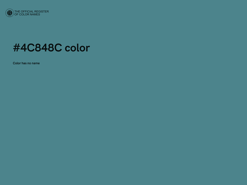 #4C848C color image