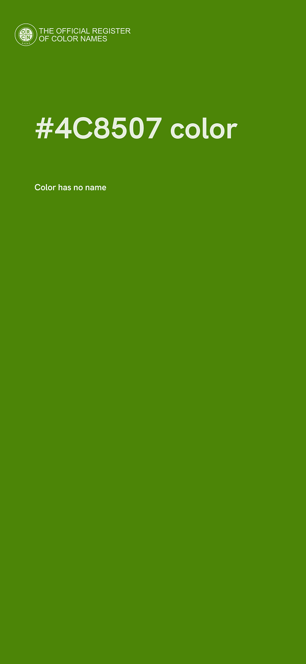 #4C8507 color image