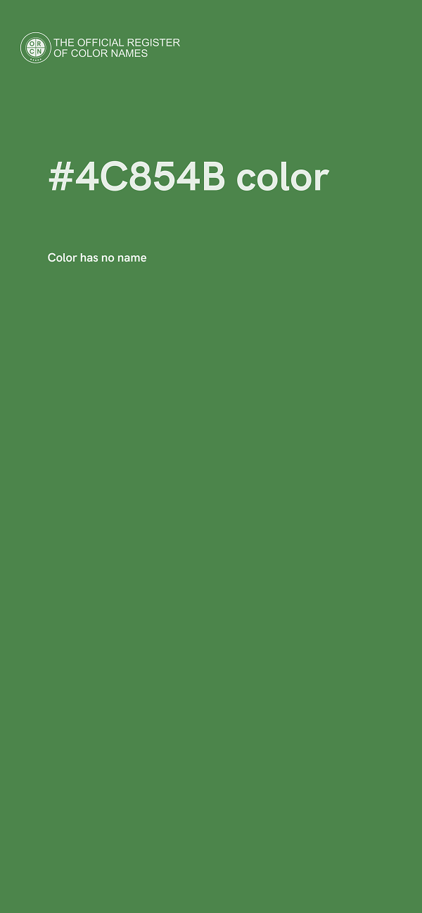 #4C854B color image