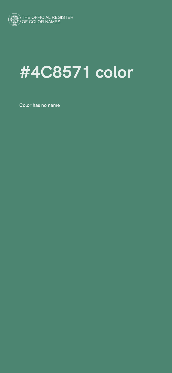 #4C8571 color image