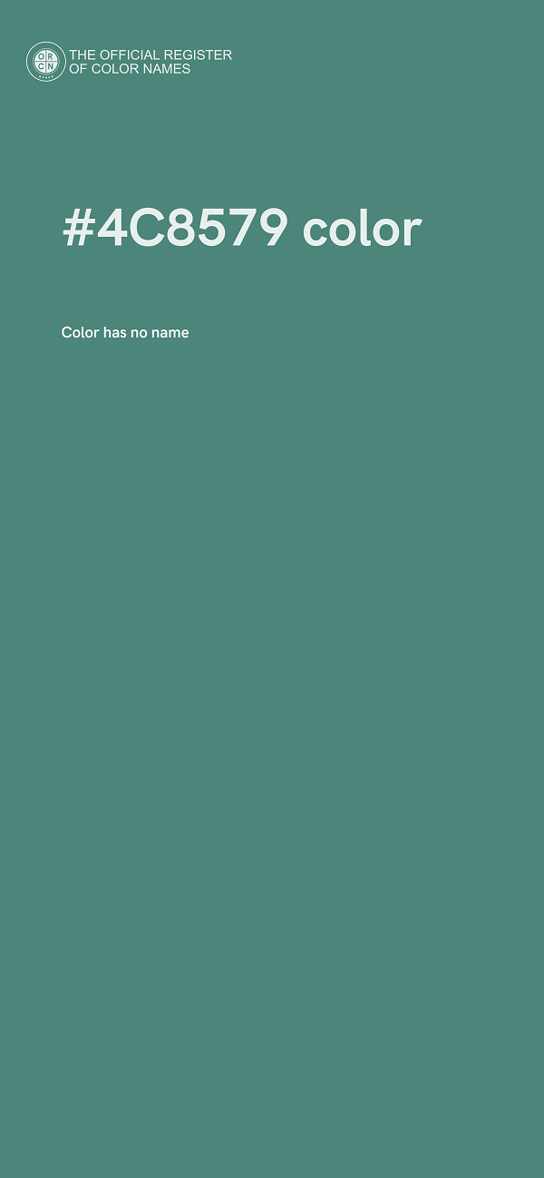 #4C8579 color image