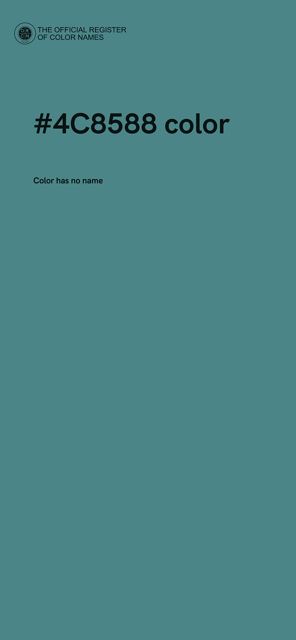 #4C8588 color image