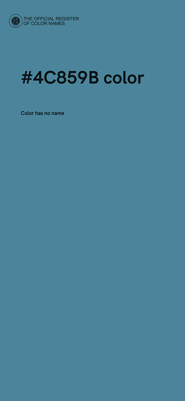 #4C859B color image