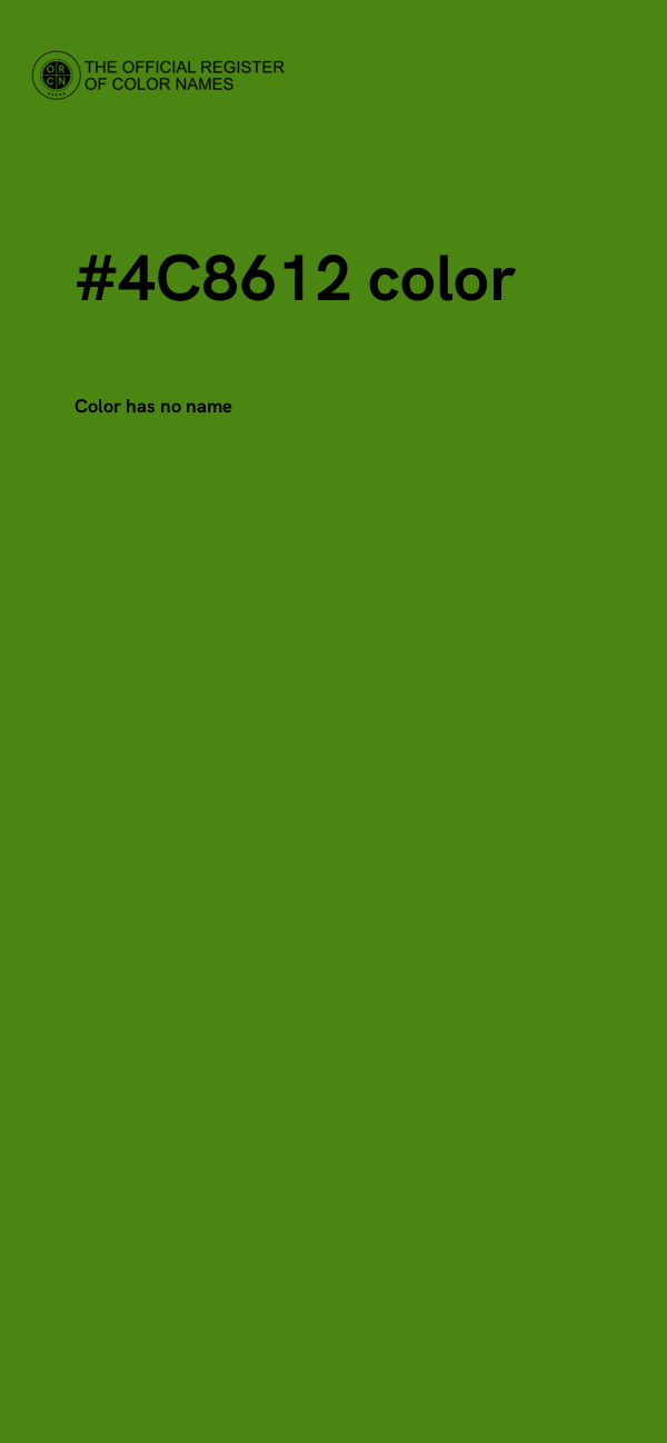 #4C8612 color image