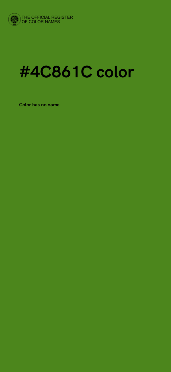 #4C861C color image