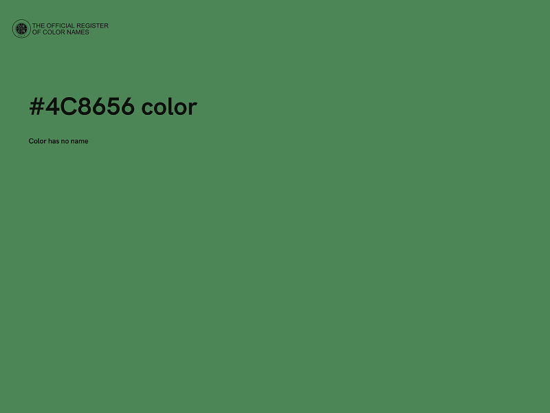 #4C8656 color image