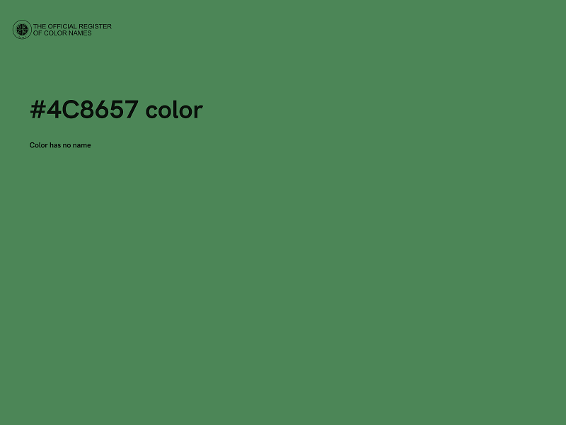 #4C8657 color image