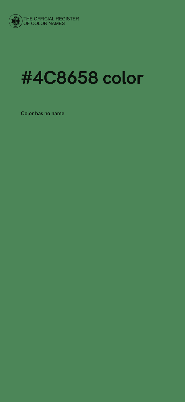 #4C8658 color image