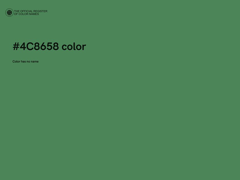 #4C8658 color image