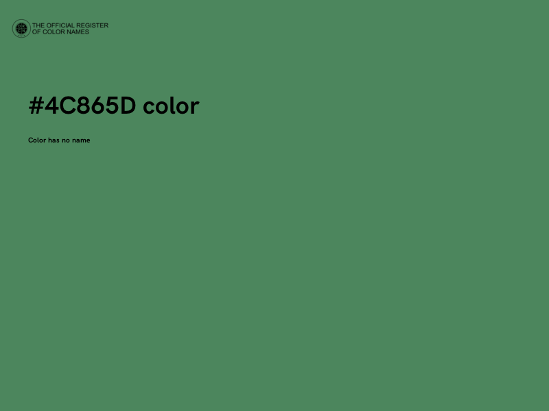 #4C865D color image