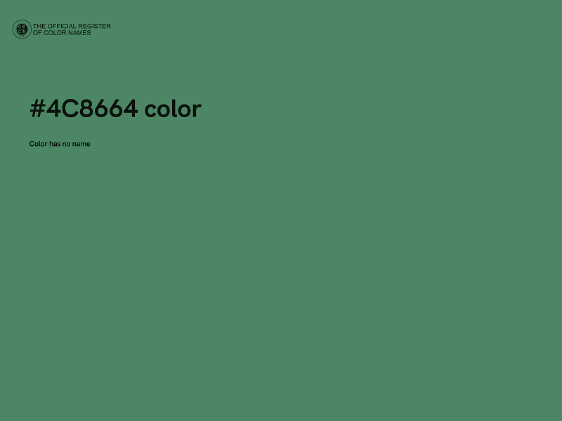 #4C8664 color image