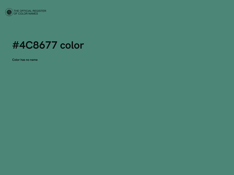 #4C8677 color image