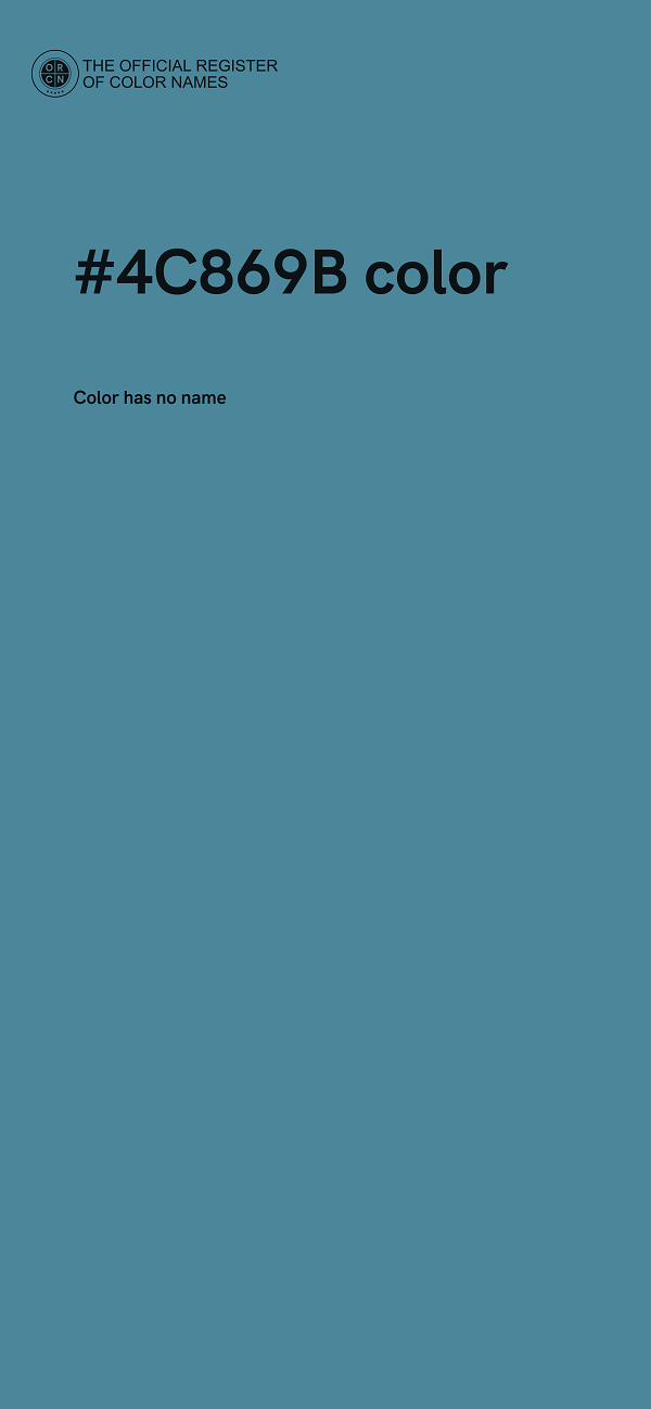 #4C869B color image
