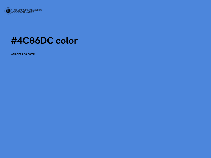 #4C86DC color image