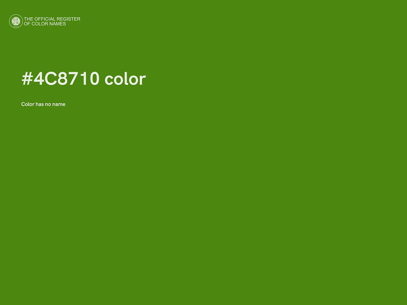 #4C8710 color image