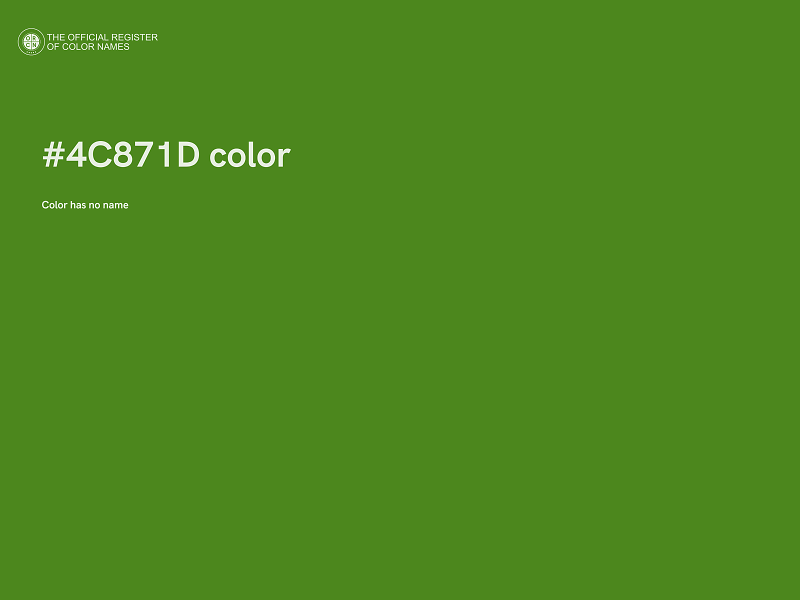 #4C871D color image