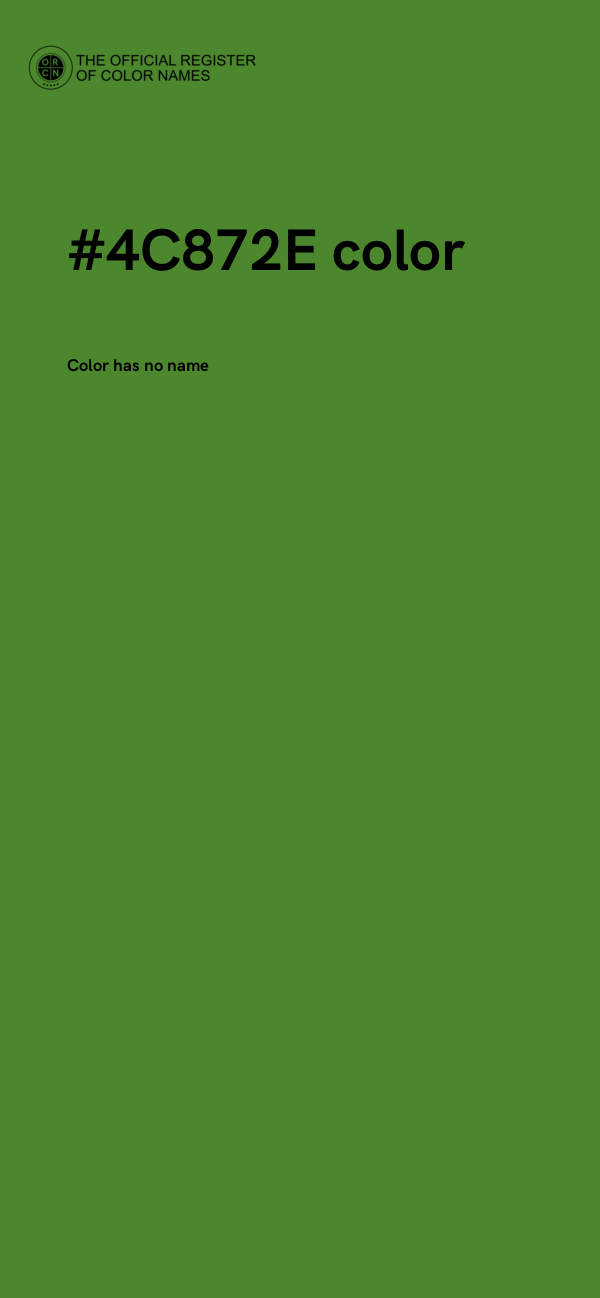 #4C872E color image