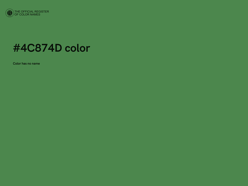 #4C874D color image