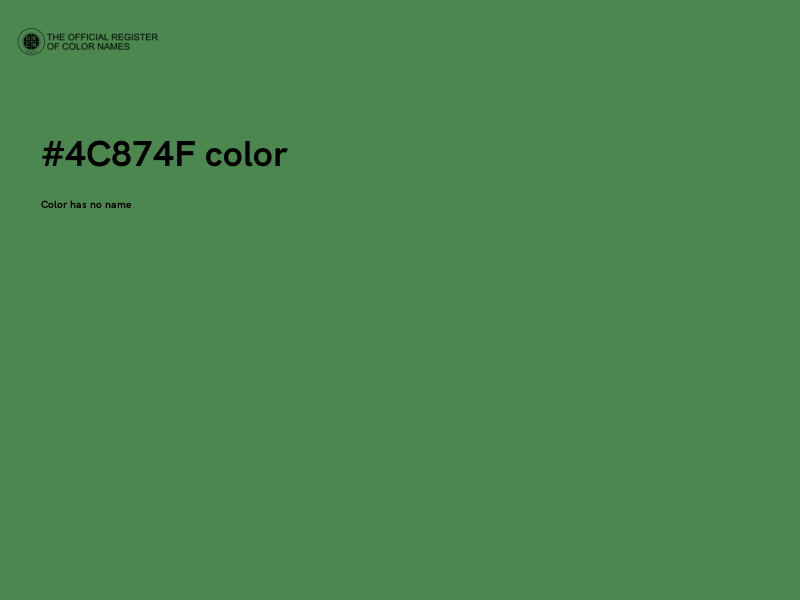 #4C874F color image