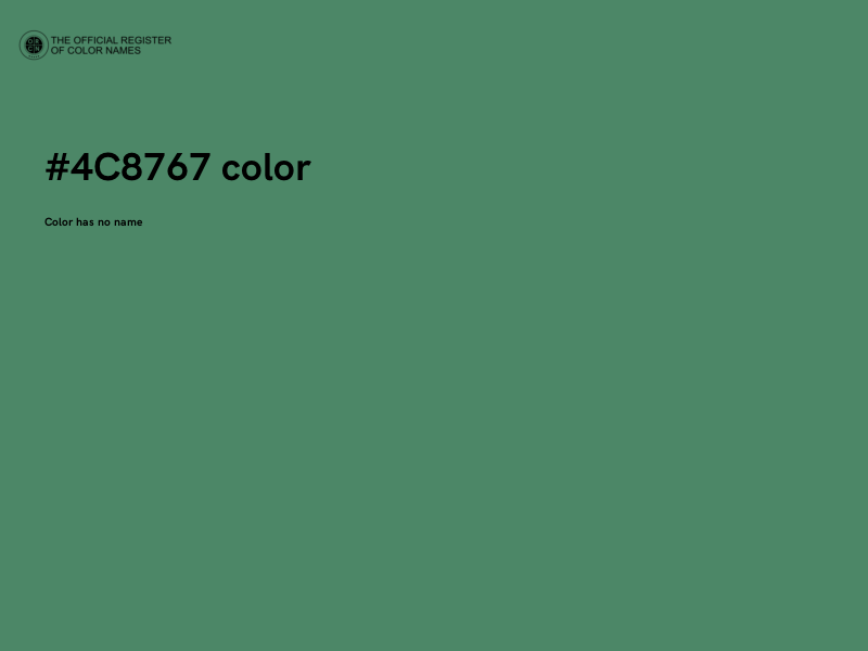 #4C8767 color image