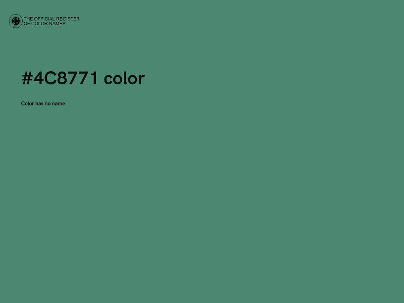 #4C8771 color image