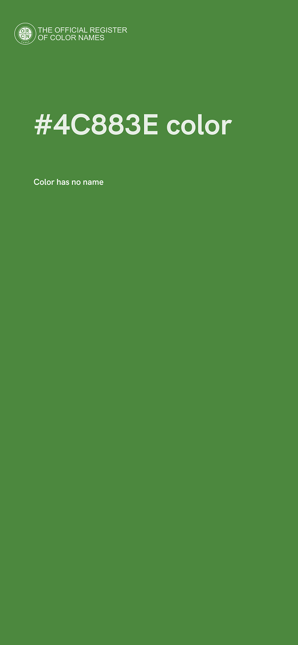 #4C883E color image