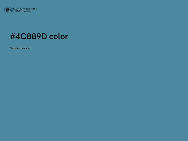 #4C889D color image