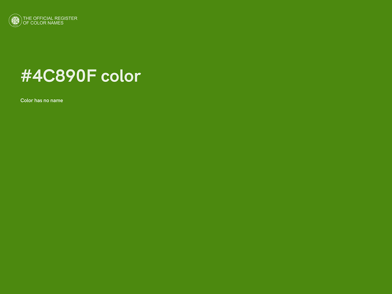 #4C890F color image