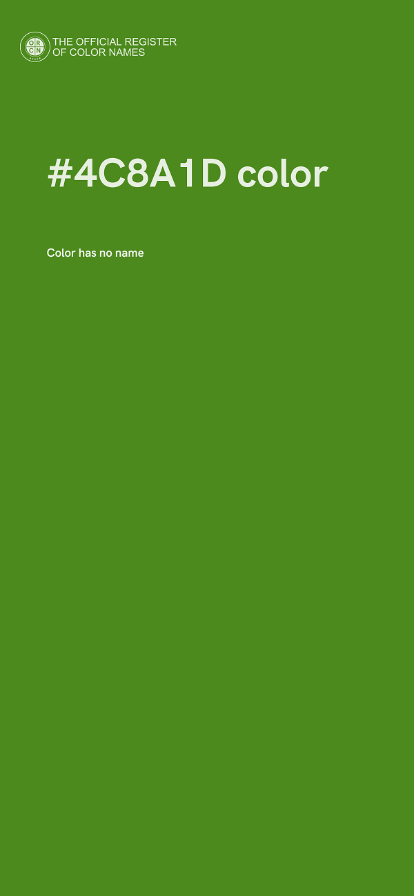 #4C8A1D color image