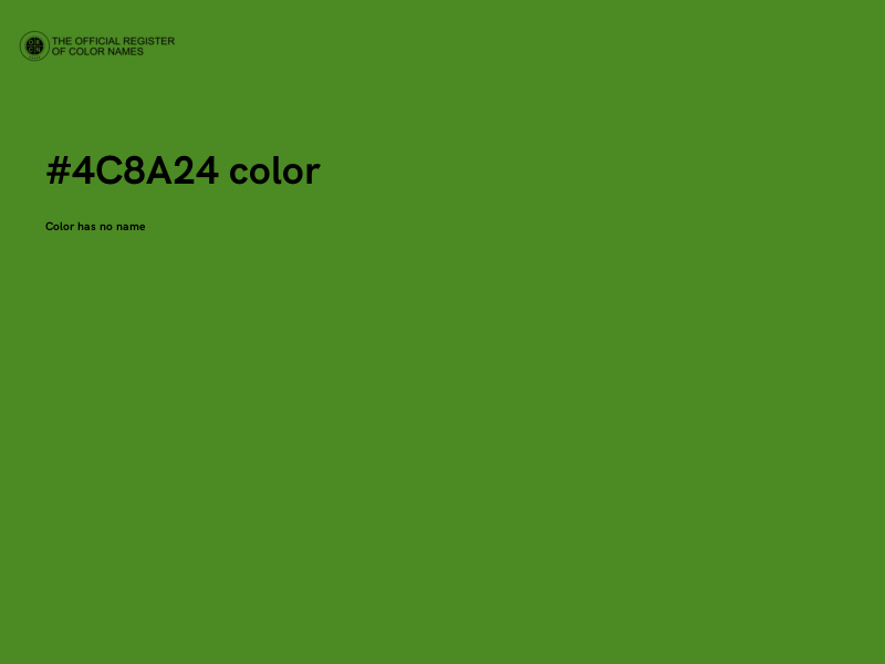 #4C8A24 color image