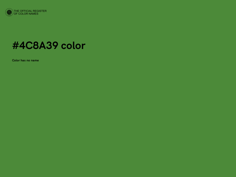 #4C8A39 color image