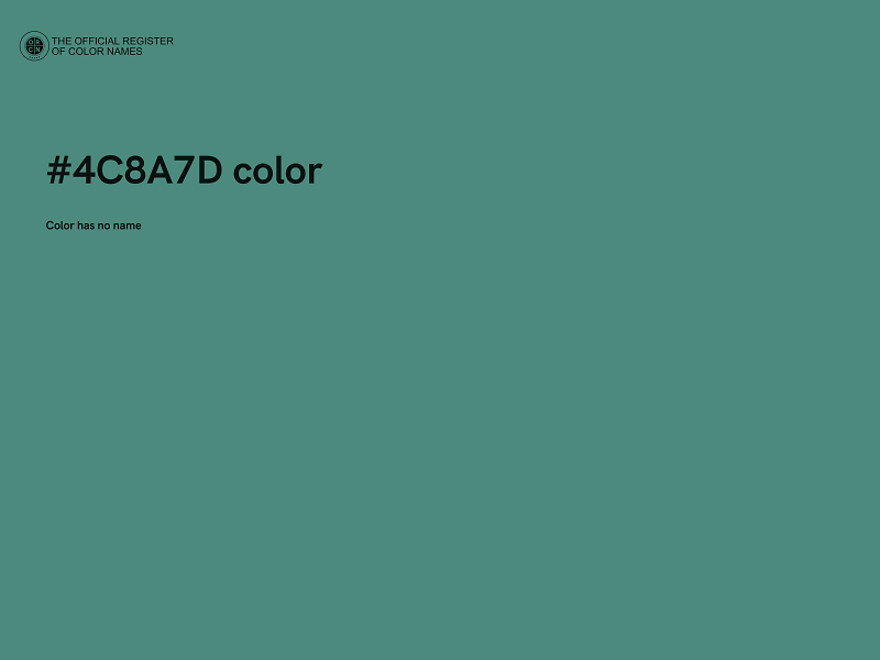 #4C8A7D color image