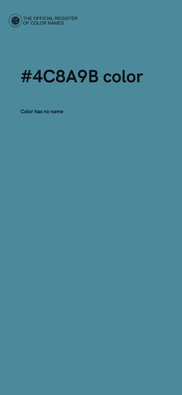 #4C8A9B color image