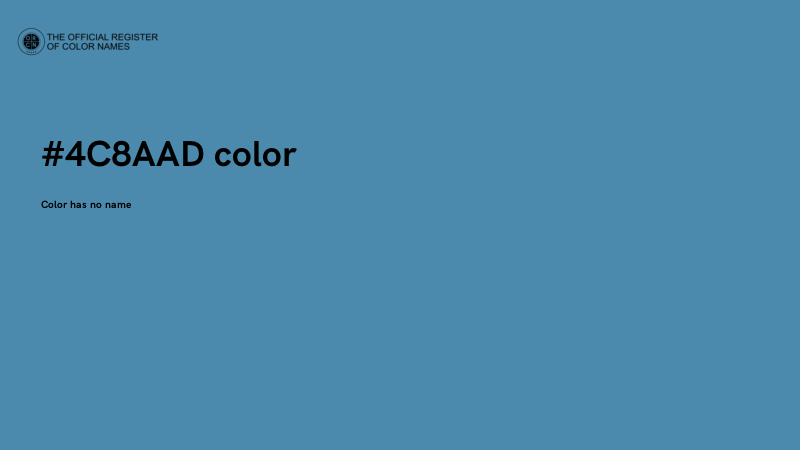 #4C8AAD color image