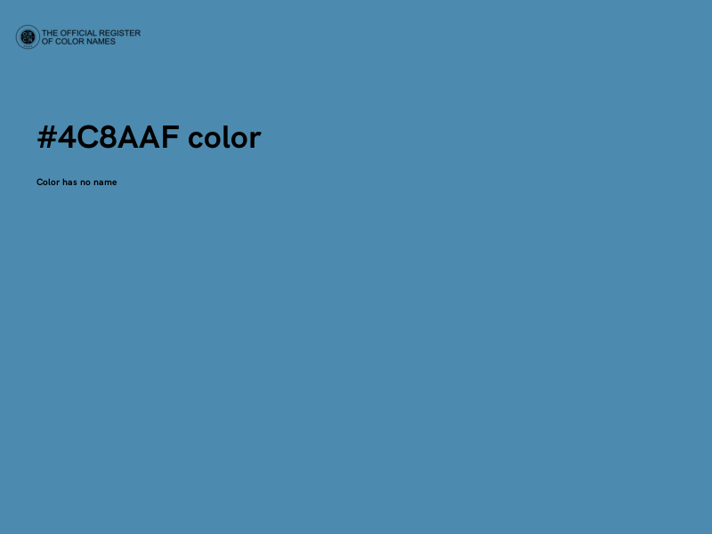 #4C8AAF color image