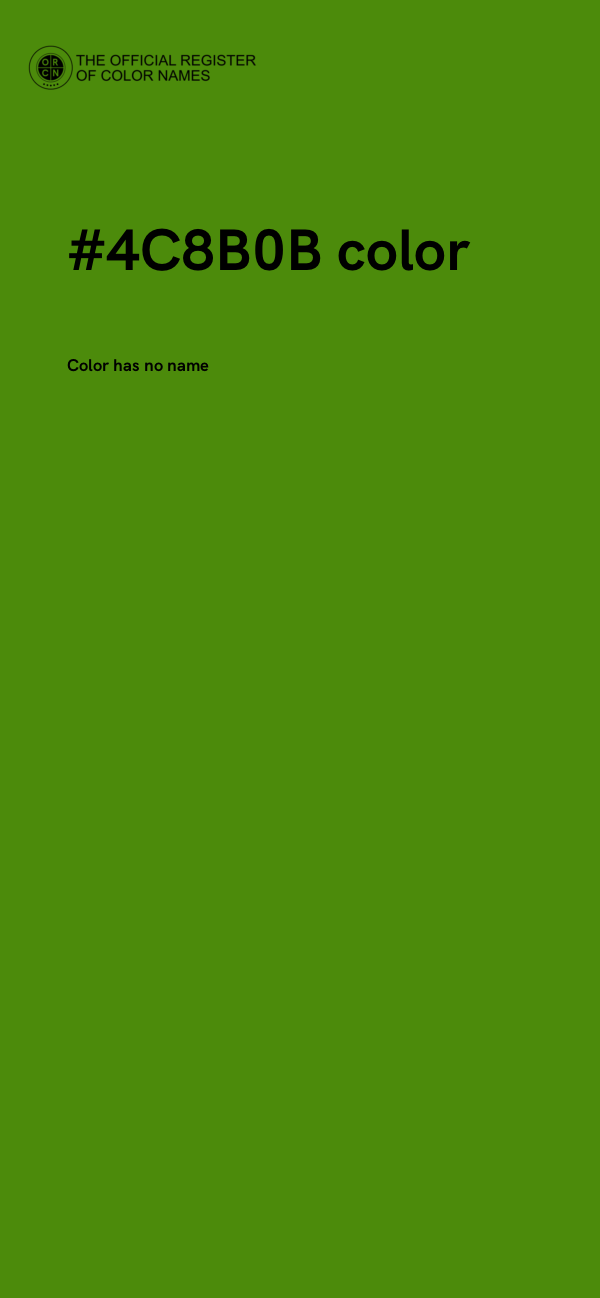 #4C8B0B color image