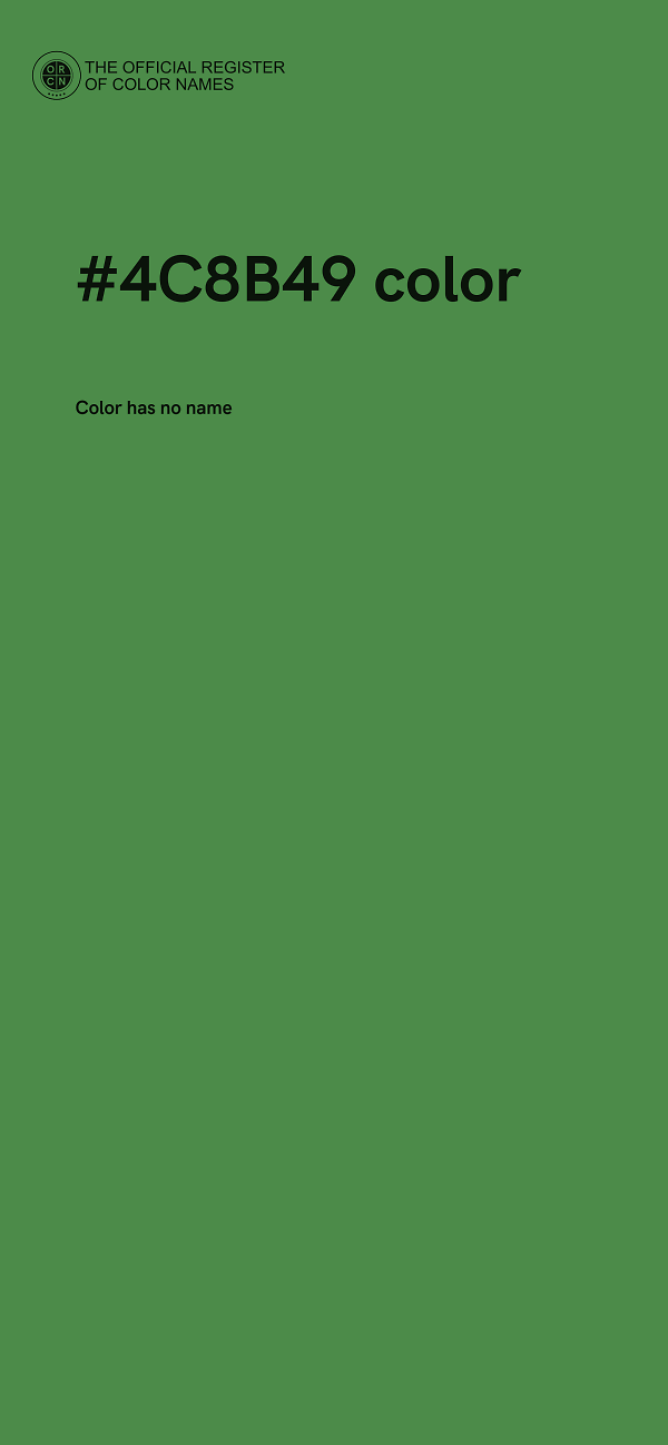 #4C8B49 color image