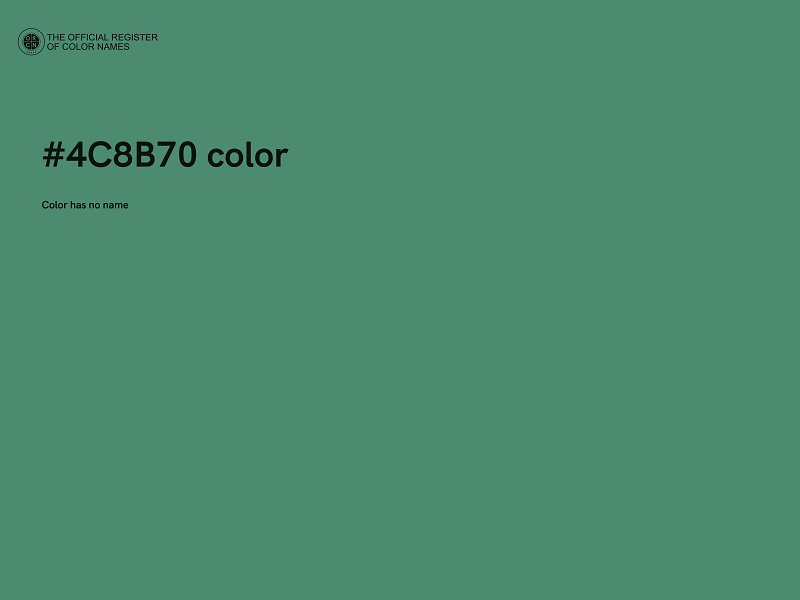 #4C8B70 color image