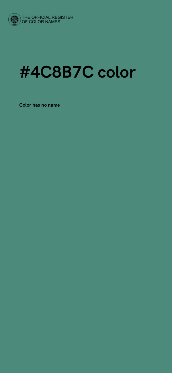 #4C8B7C color image