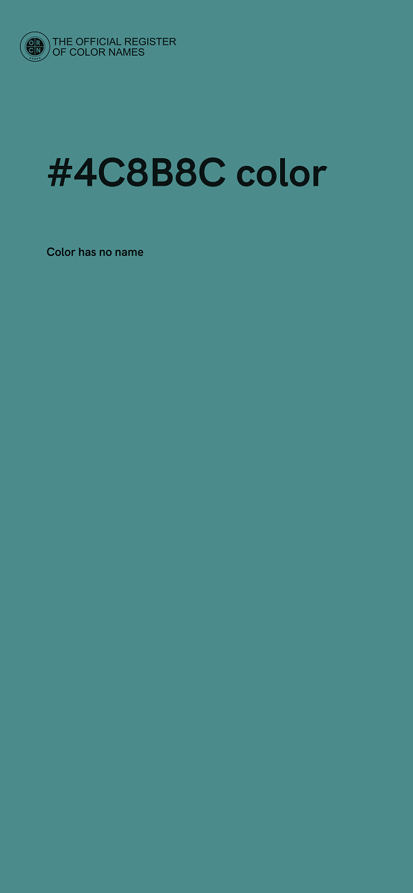 #4C8B8C color image
