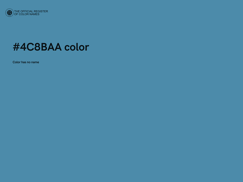 #4C8BAA color image