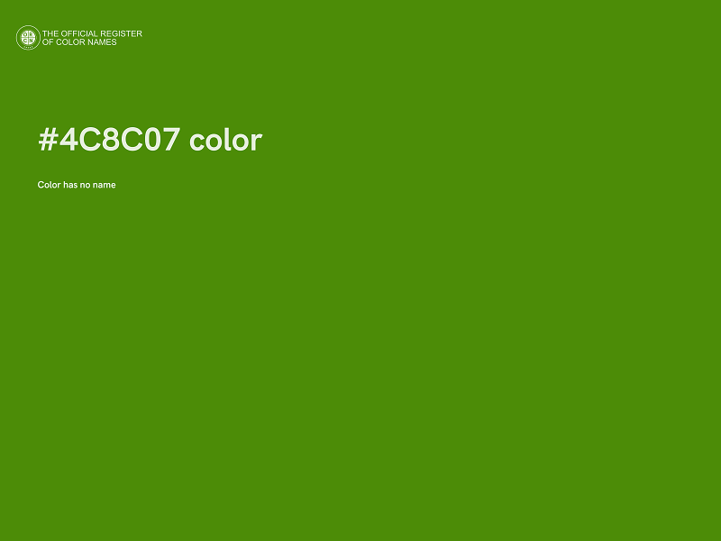 #4C8C07 color image