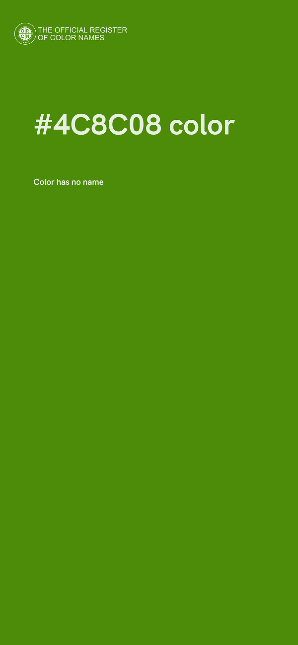 #4C8C08 color image