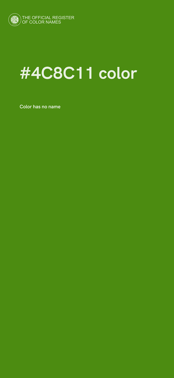 #4C8C11 color image
