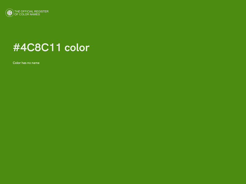 #4C8C11 color image