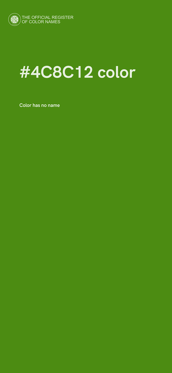 #4C8C12 color image